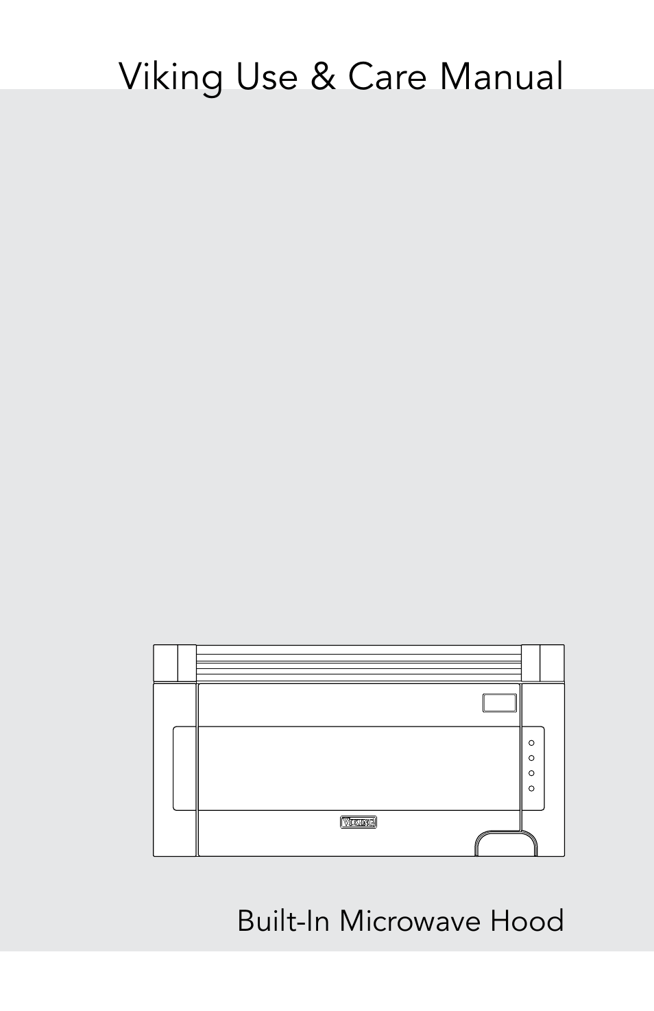 Viking 30 Inch Over-the-Range Microwave Oven Owners Manual User Manual | 132 pages