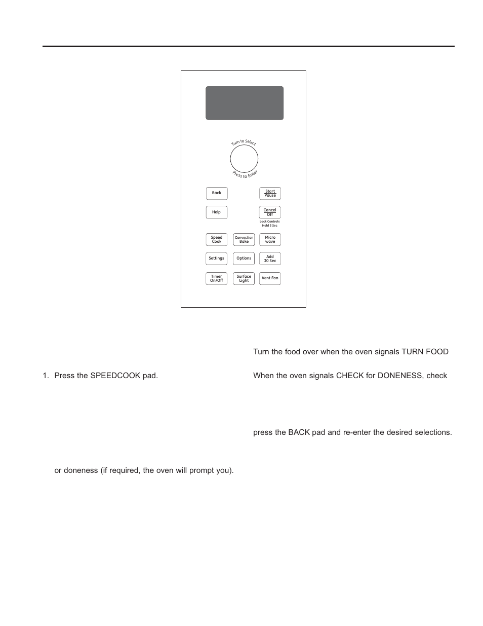 Speedcooking speedcooking, Pre-set speedcook menu | GE Profile Advantium Series 30 Inch Over-the-Range Microwave Oven Owner Manual User Manual | Page 14 / 72