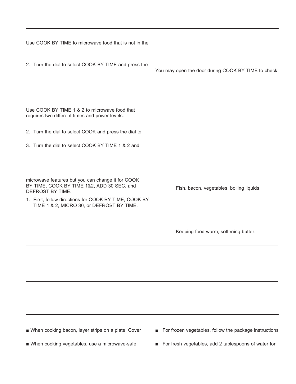 Microwaving microwaving, Cook by time, Cook by time 1 & 2 | My recipes, Add 30 sec, Cooking tips, Microwave power level(s) | GE Profile Advantium Series 30 Inch Over-the-Range Microwave Oven Owner Manual User Manual | Page 22 / 72