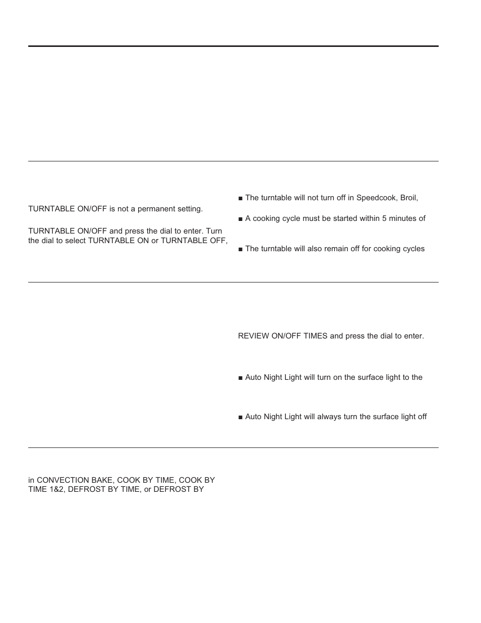 Other features other features, Delay start, Reminder | Turntable on/off, Auto night light | GE Profile Advantium Series 30 Inch Over-the-Range Microwave Oven Owner Manual User Manual | Page 27 / 72