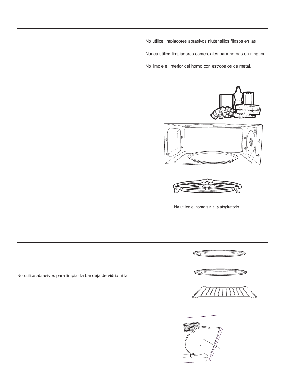 Cuidado y limpieza cuidado y limpieza | GE Profile Advantium Series 30 Inch Over-the-Range Microwave Oven Owner Manual User Manual | Page 65 / 72