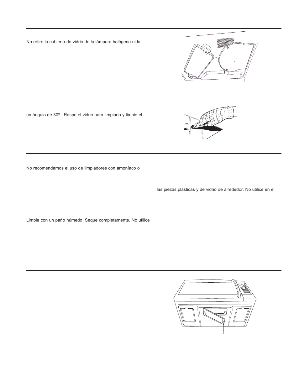 Cuidado y limpieza cuidado y limpieza | GE Profile Advantium Series 30 Inch Over-the-Range Microwave Oven Owner Manual User Manual | Page 66 / 72