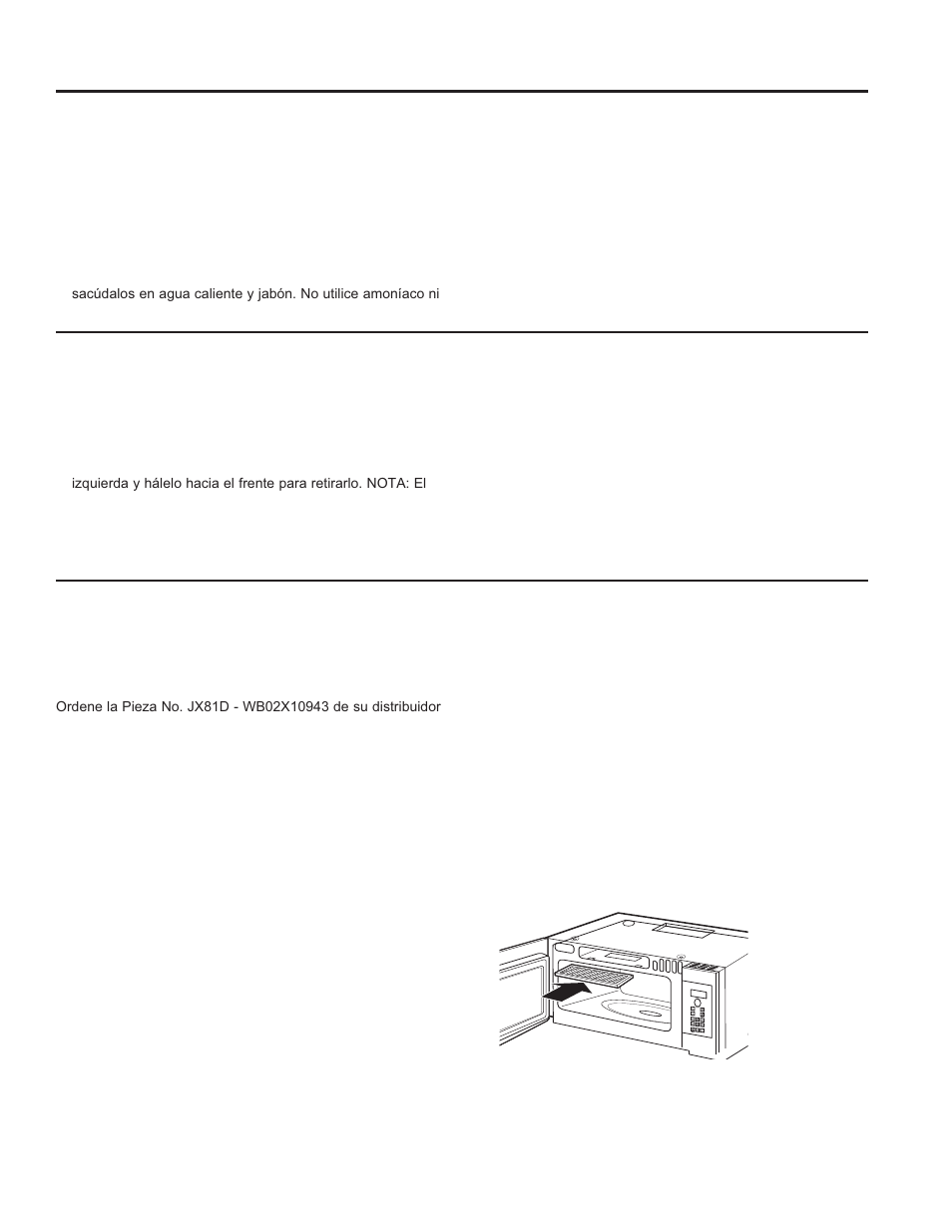 Cuidado y limpieza cuidado y limpieza | GE Profile Advantium Series 30 Inch Over-the-Range Microwave Oven Owner Manual User Manual | Page 67 / 72