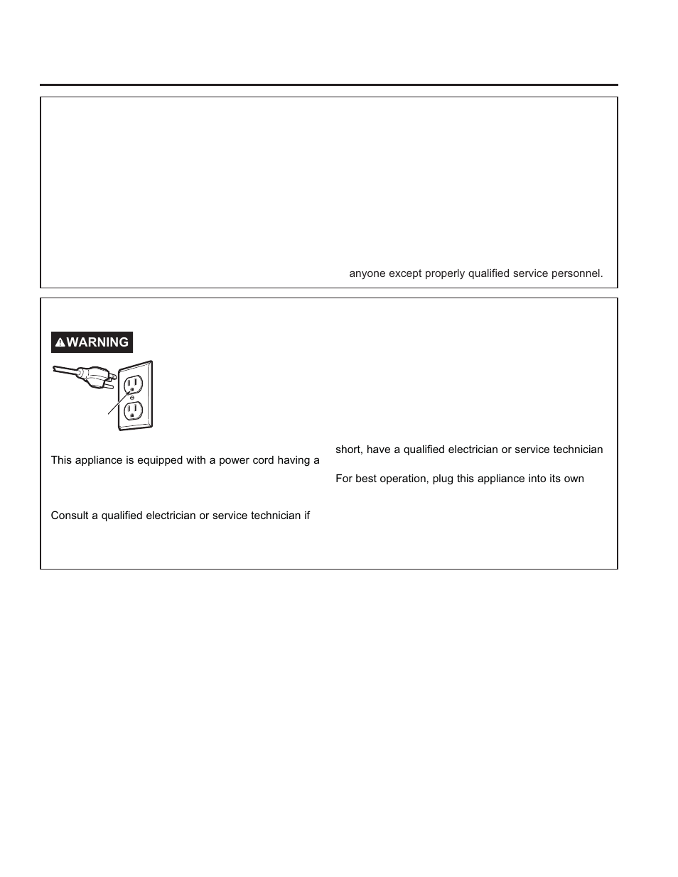 Grounding instructions, Read all instructions before using the appliance | GE Profile Advantium Series 30 Inch Over-the-Range Microwave Oven Owner Manual User Manual | Page 7 / 72