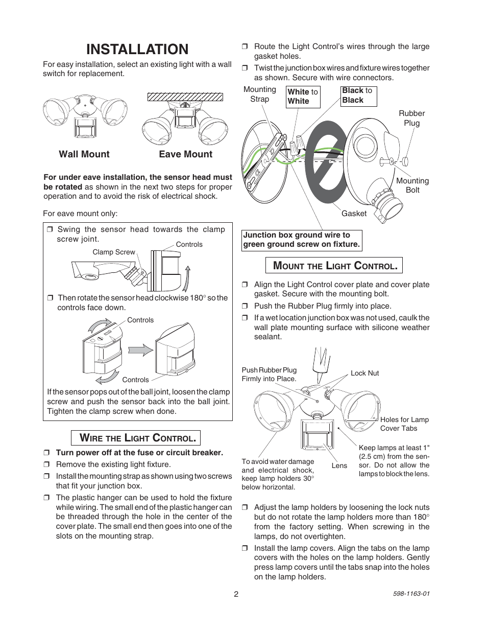 Installation | Desa SH-5710 User Manual | Page 2 / 8