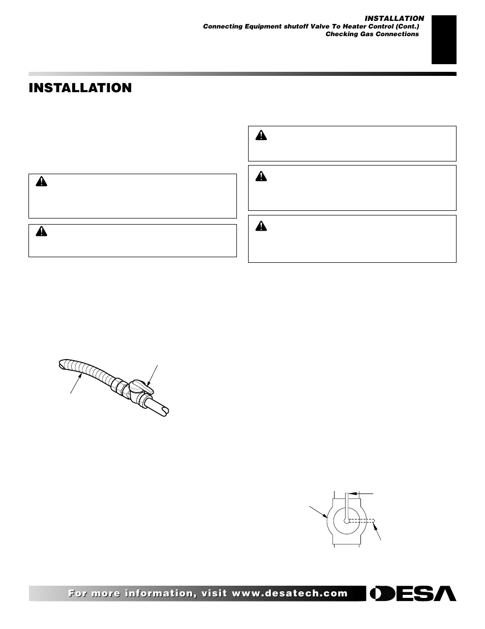 Installation, Continued | Desa EFS10TN User Manual | Page 19 / 44