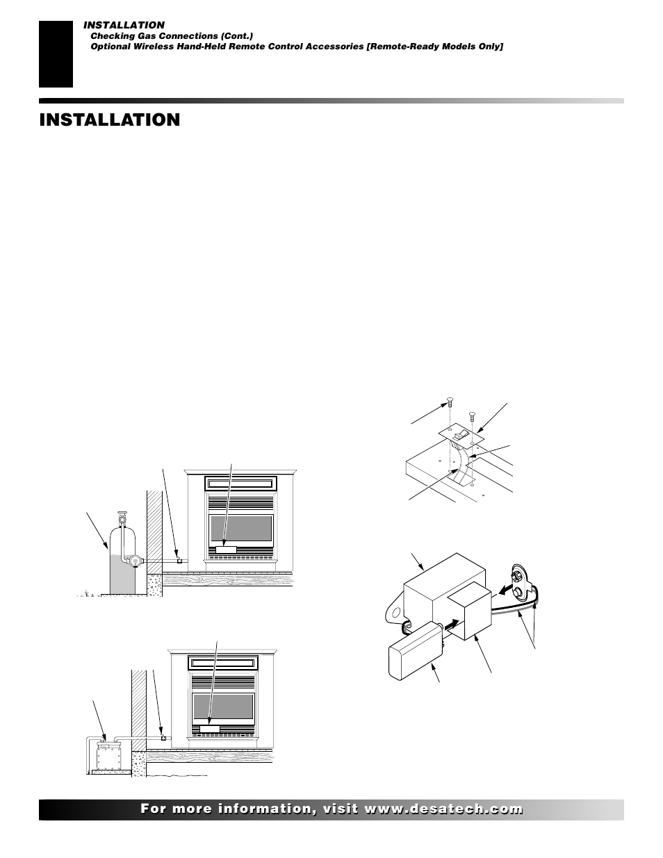 Installation, Continued | Desa EFS10TN User Manual | Page 20 / 44