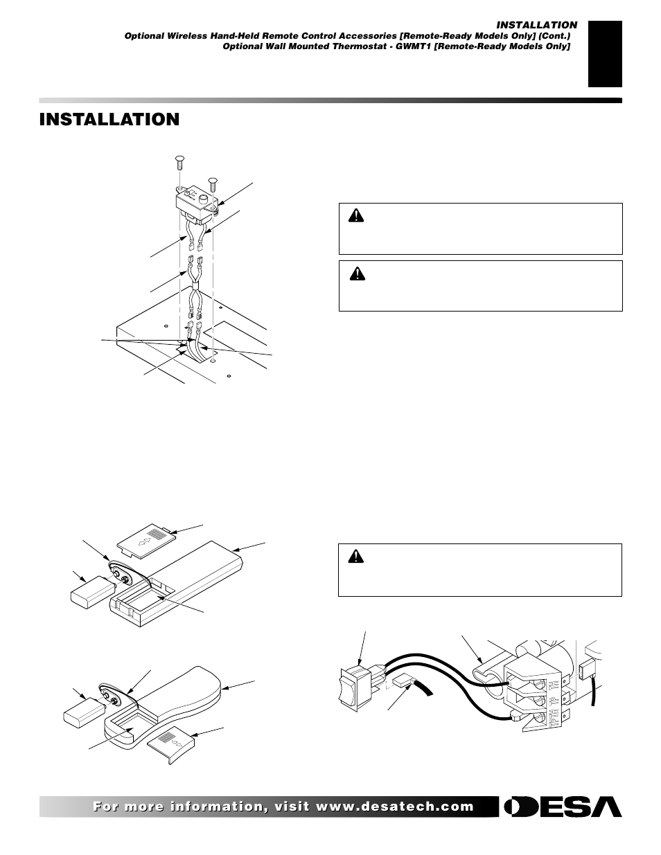 Installation, Continued | Desa EFS10TN User Manual | Page 21 / 44