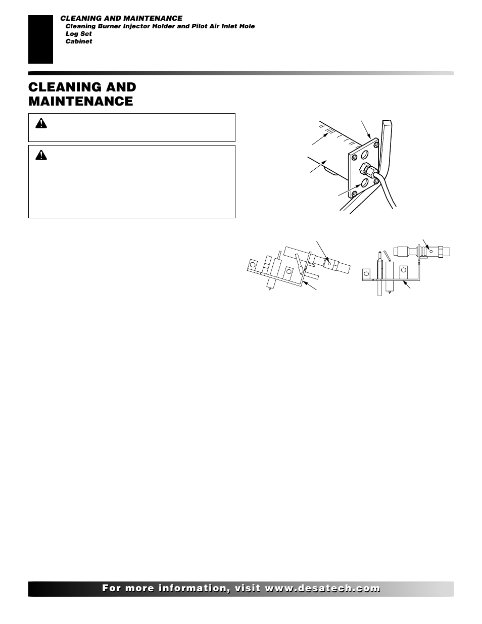 Cleaning and maintenance | Desa EFS10TN User Manual | Page 28 / 44