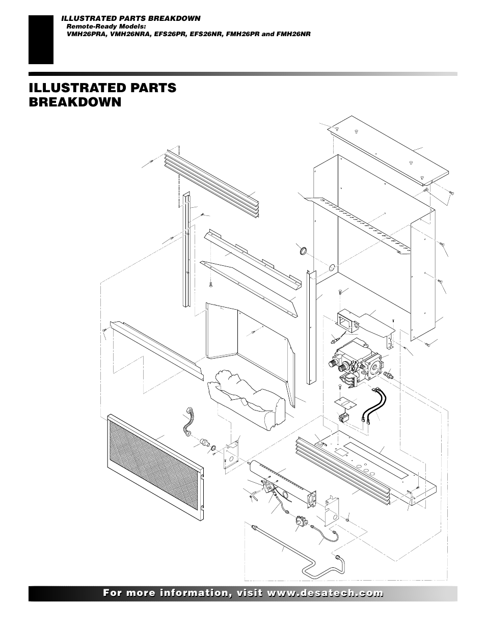 Illustrated parts breakdown | Desa EFS10TN User Manual | Page 36 / 44