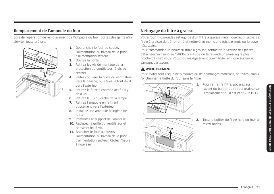 Samsung 30 Inch Over-the-Range Microwave Installation Guide User Manual | Page 119 / 132