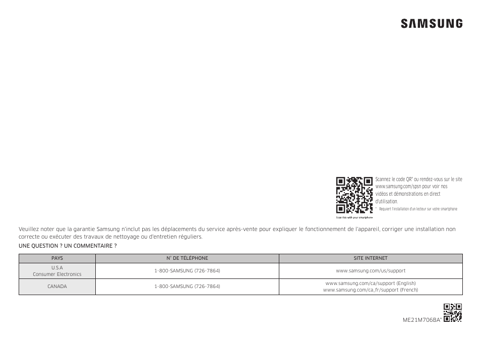 Samsung 30 Inch Over-the-Range Microwave Installation Guide User Manual | Page 132 / 132