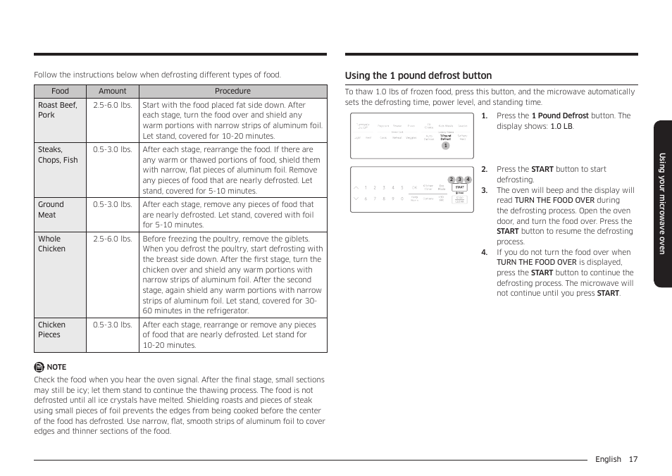 Samsung 30 Inch Over-the-Range Microwave Installation Guide User Manual | Page 17 / 132