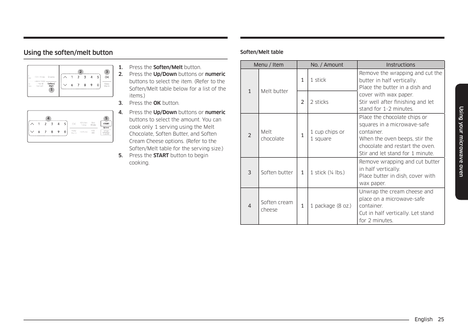 Samsung 30 Inch Over-the-Range Microwave Installation Guide User Manual | Page 25 / 132