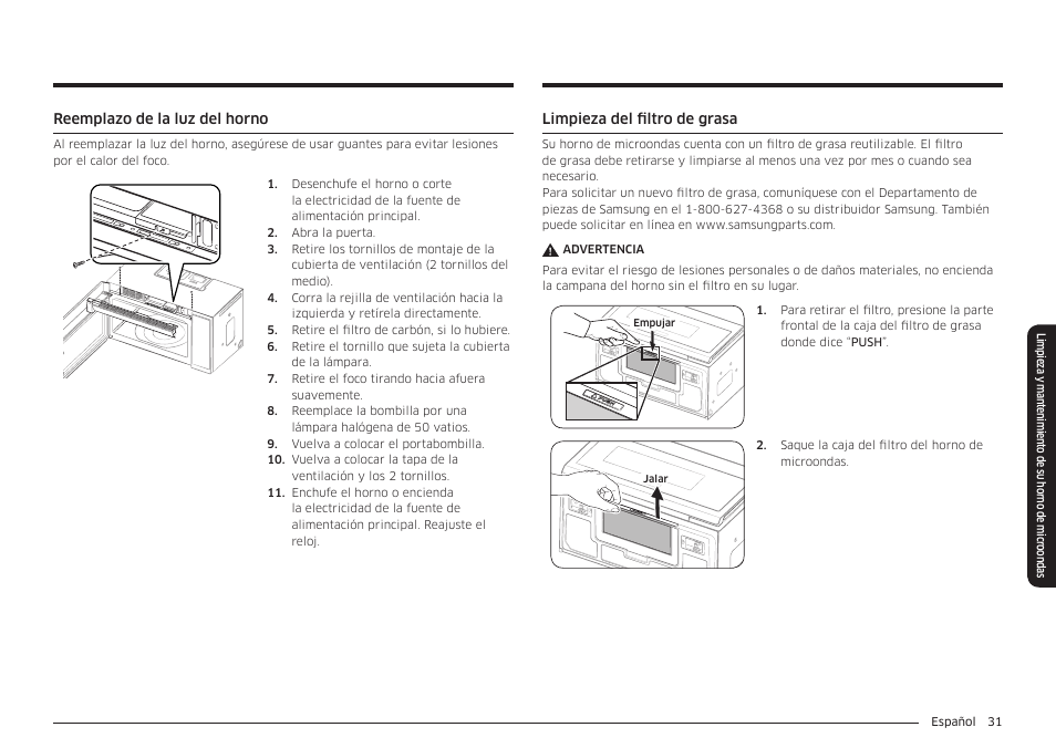 Samsung 30 Inch Over-the-Range Microwave Installation Guide User Manual | Page 75 / 132