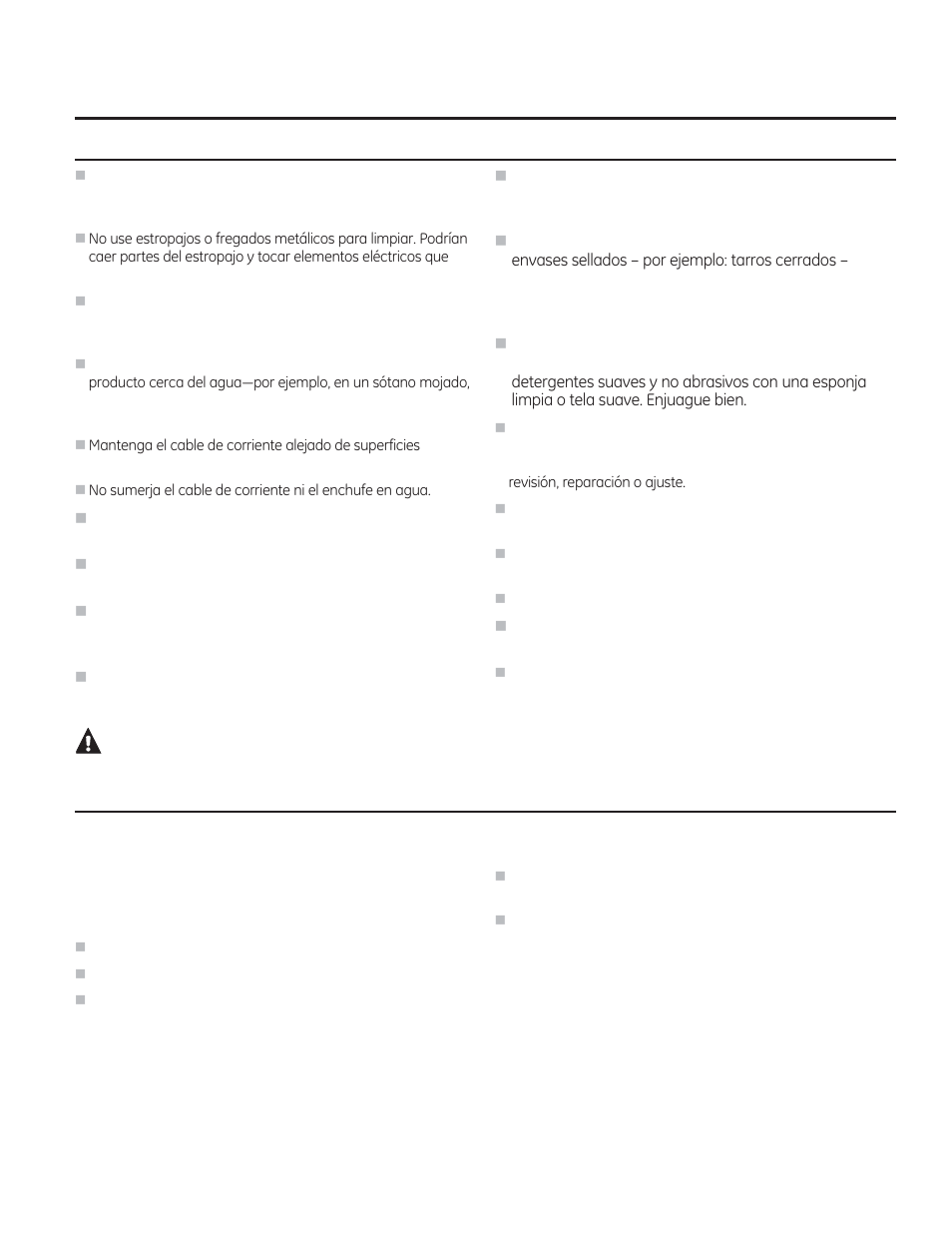 Formación de arco eléctrico, Precaución | GE 1.6 cu. ft. Over-the-Range Microwave Oven Use and Care Guide User Manual | Page 27 / 48