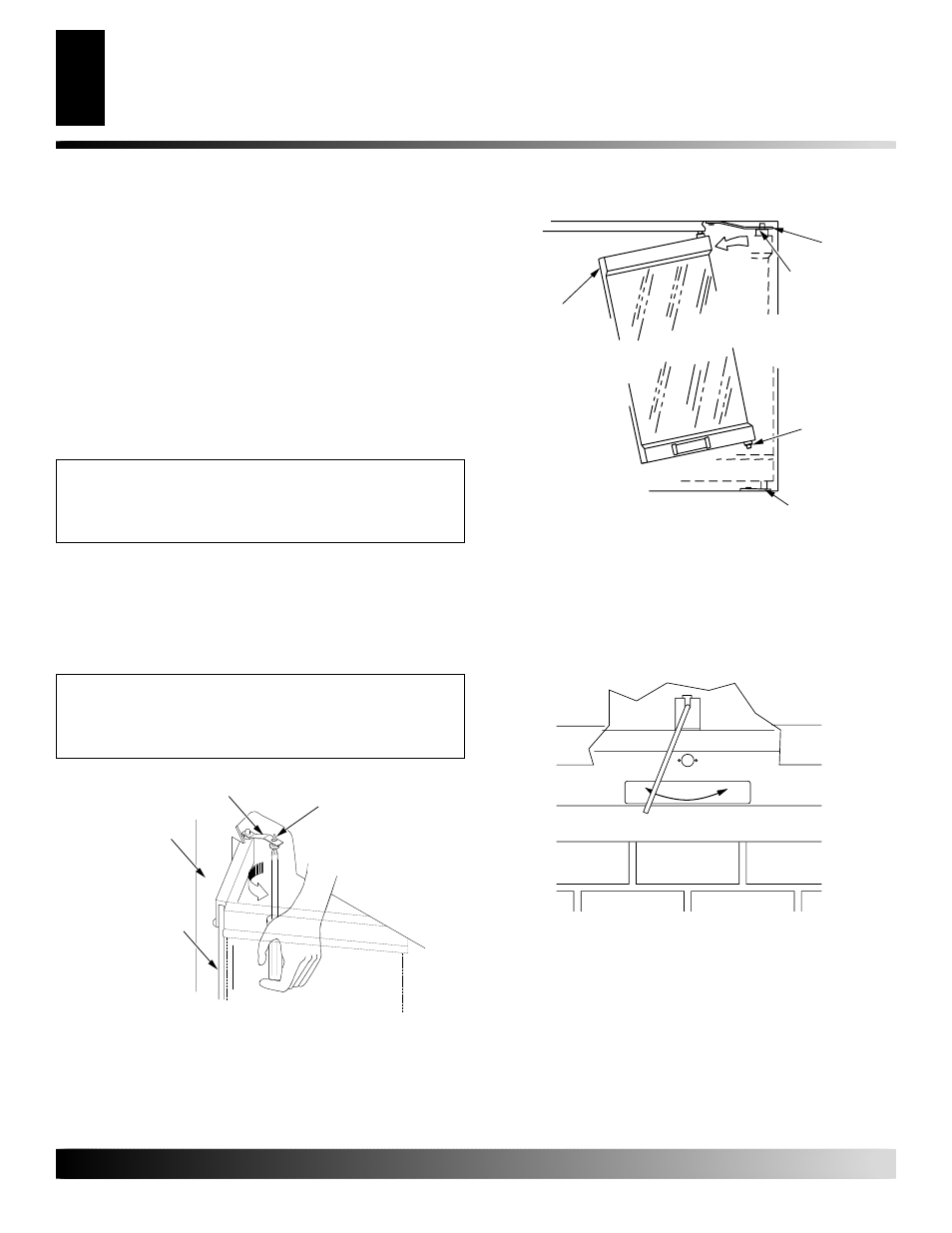 Installation, Continued, Opening vent damper | Desa M36E User Manual | Page 16 / 26
