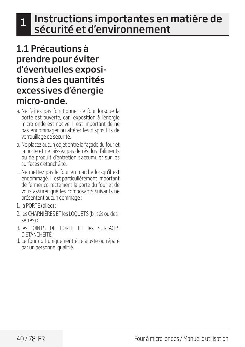 Beko 30 Inch Over the Range Convection Microwave Owner Manual User Manual | Page 40 / 80