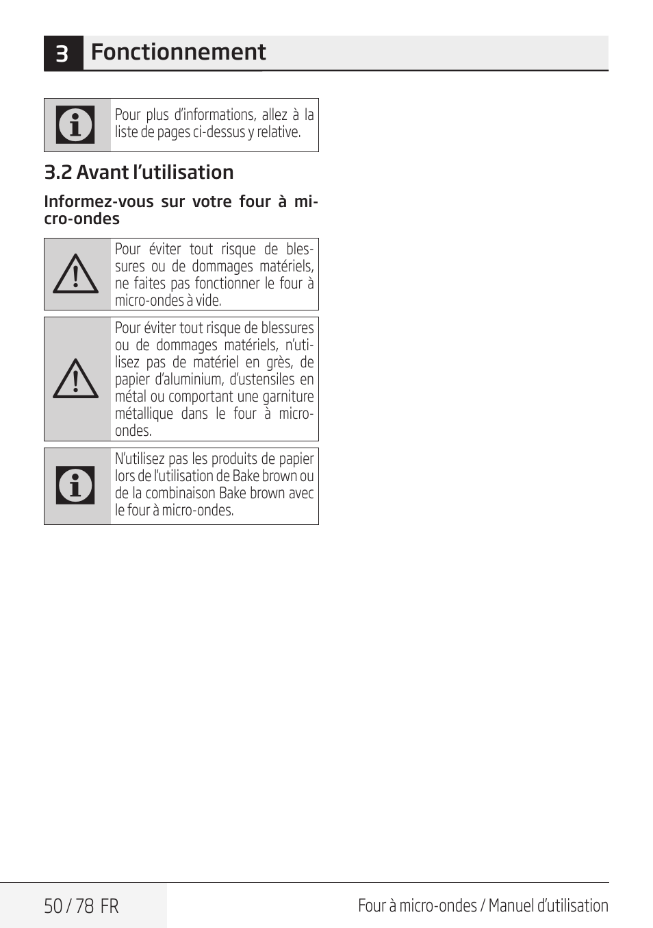 Beko 30 Inch Over the Range Convection Microwave Owner Manual User Manual | Page 50 / 80