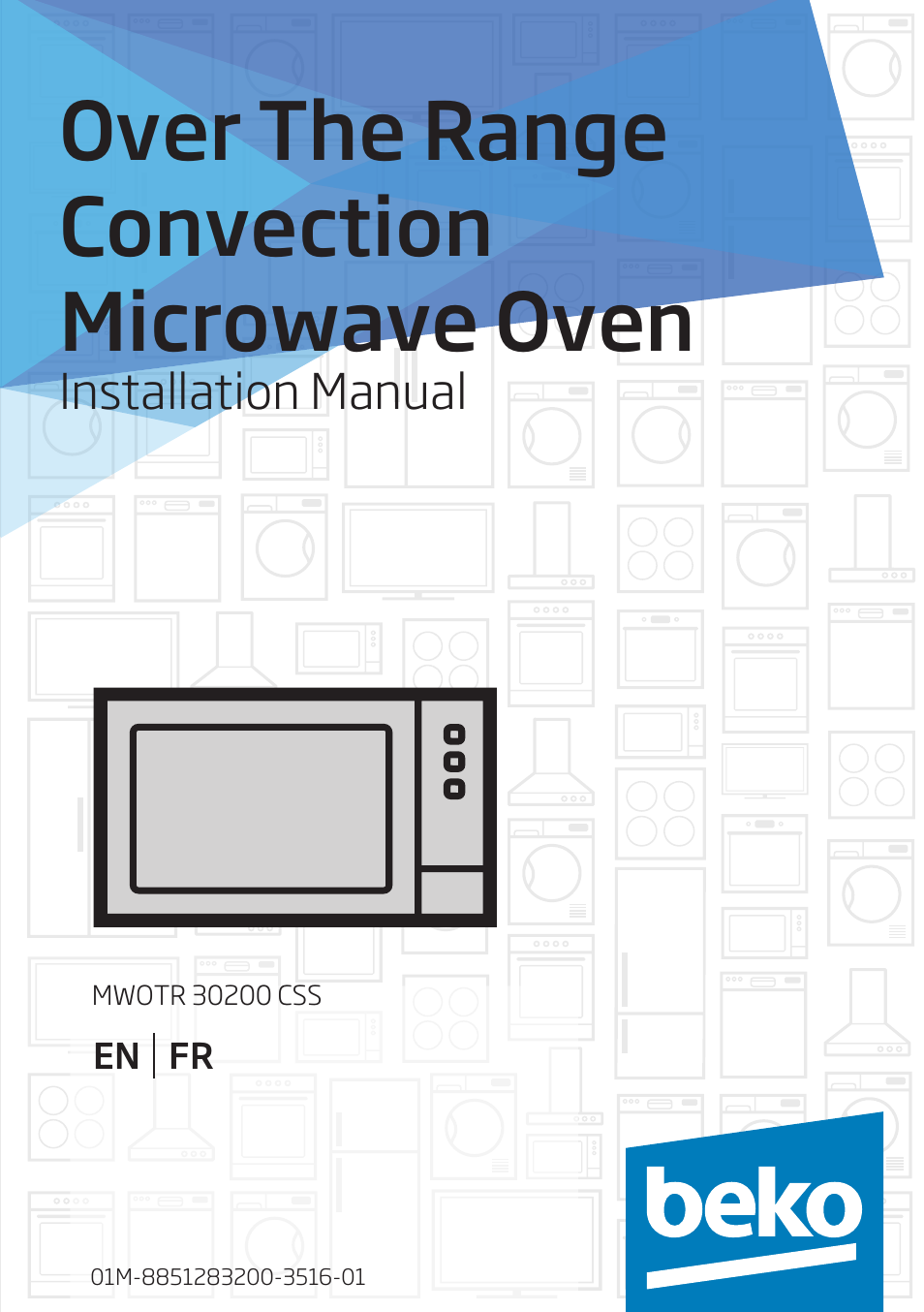 Beko 30 Inch Over the Range Convection Microwave Installation Guide User Manual | 64 pages