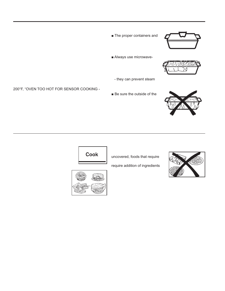 Humidity sensor, Cook | GE 30 Inch Over-the-Range Microwave Owners Guide User Manual | Page 13 / 54