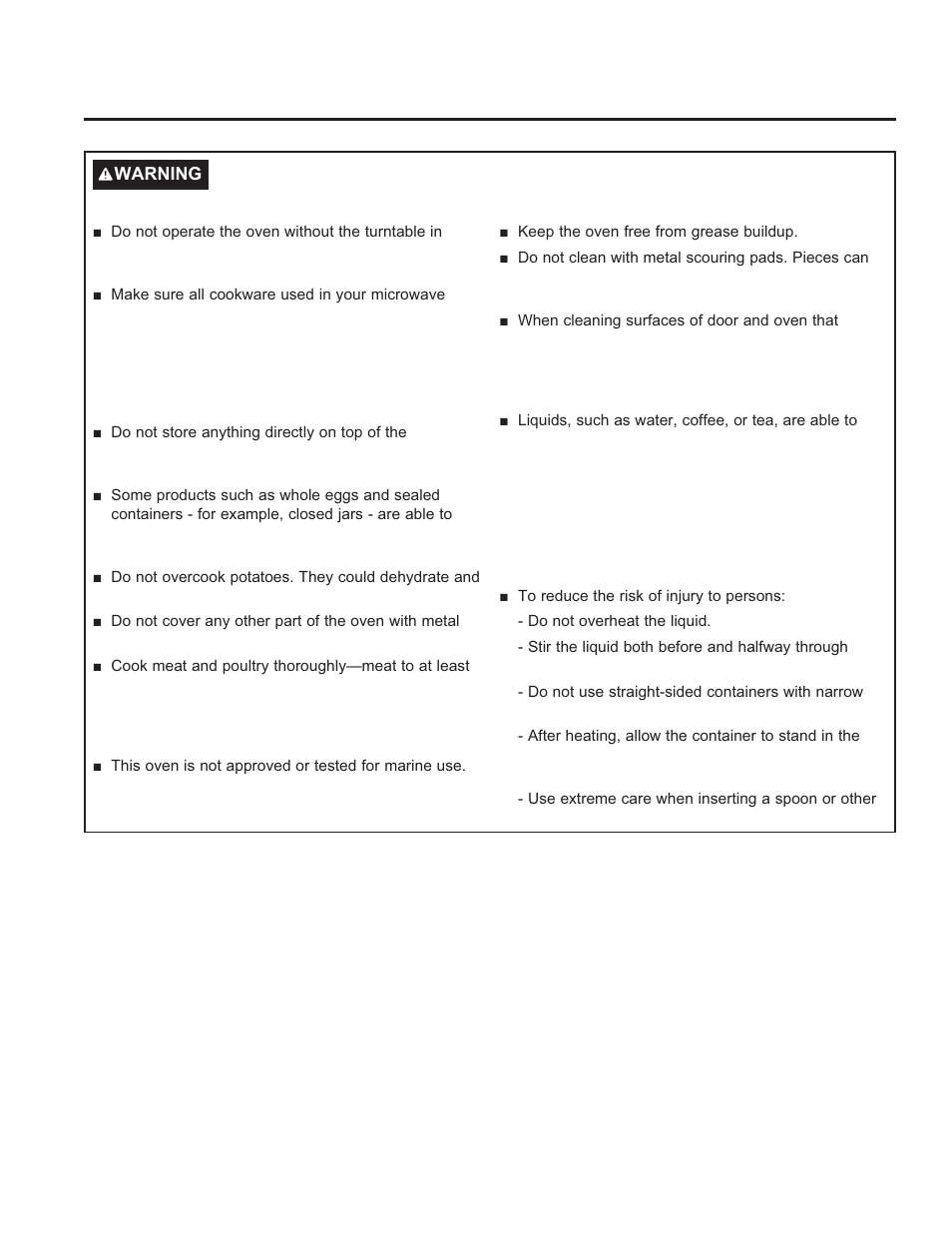 Read all instructions before using the appliance | GE 30 Inch Over-the-Range Microwave Owners Guide User Manual | Page 4 / 54