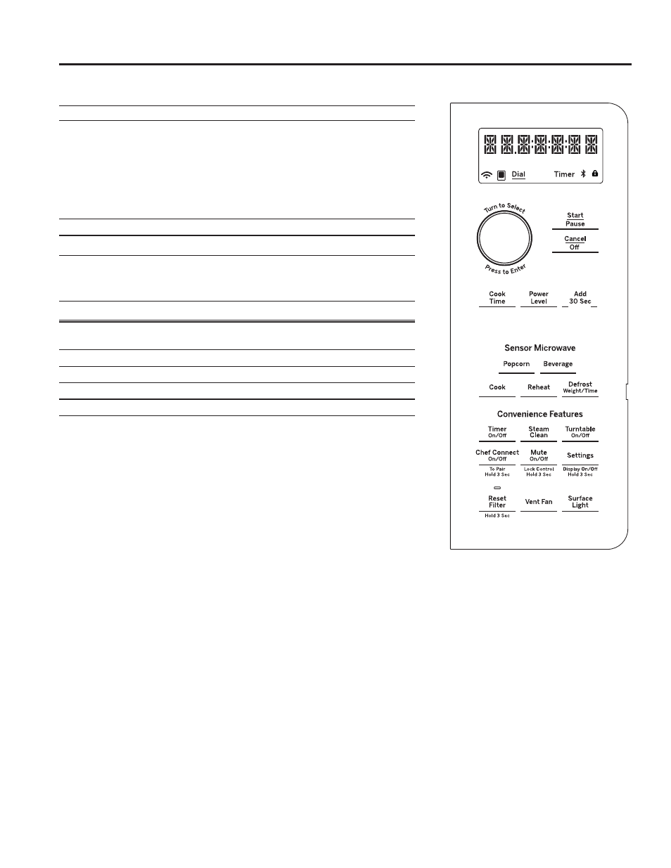 Controls using your oven: controls | GE 30 Inch Over-the-Range Microwave Owners Guide User Manual | Page 8 / 54