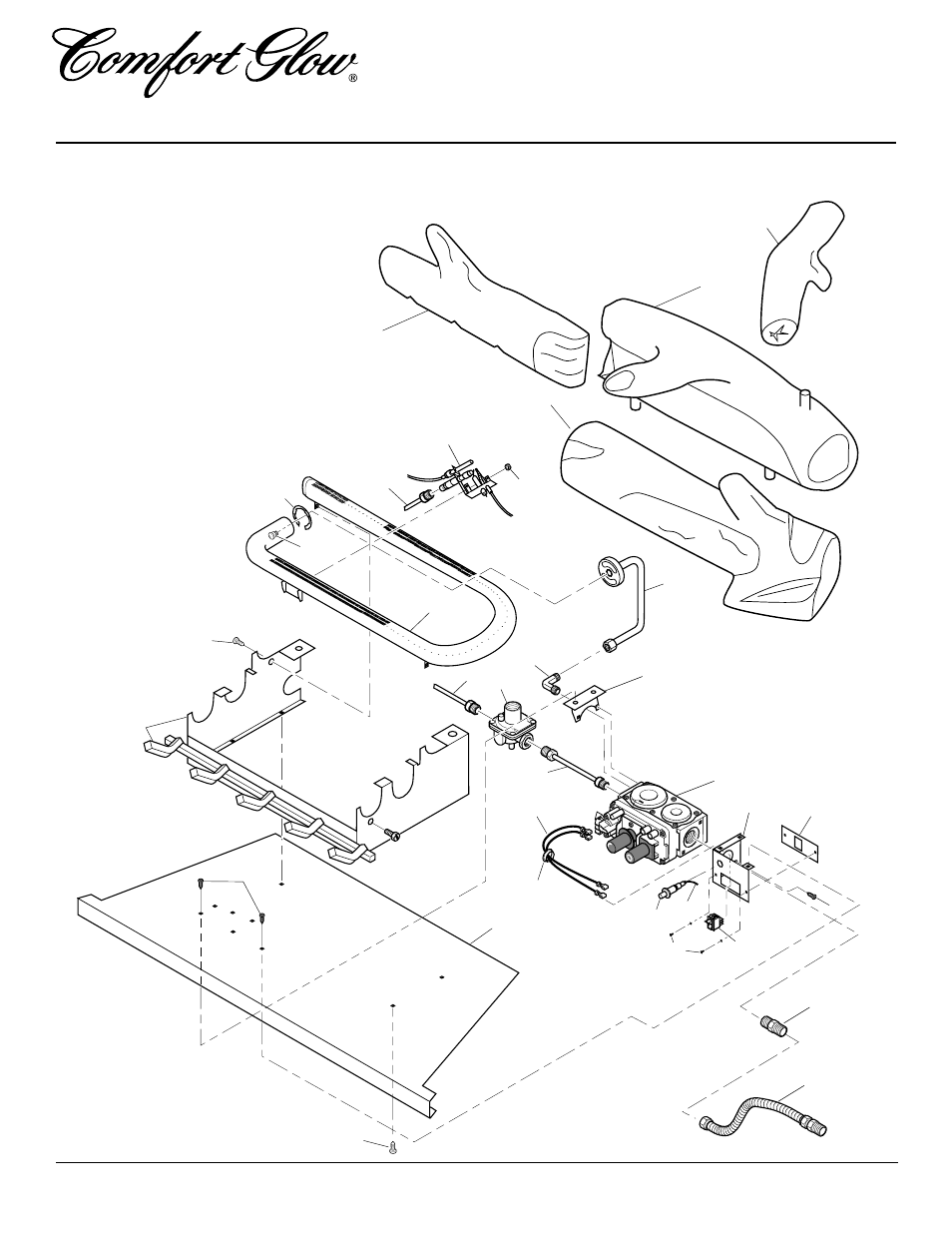 Unvented natural gas fireplace lfp33nr, Illustrated parts breakdown, Remote ready model lfp33nr | Desa LFP33NR User Manual | Page 26 / 30