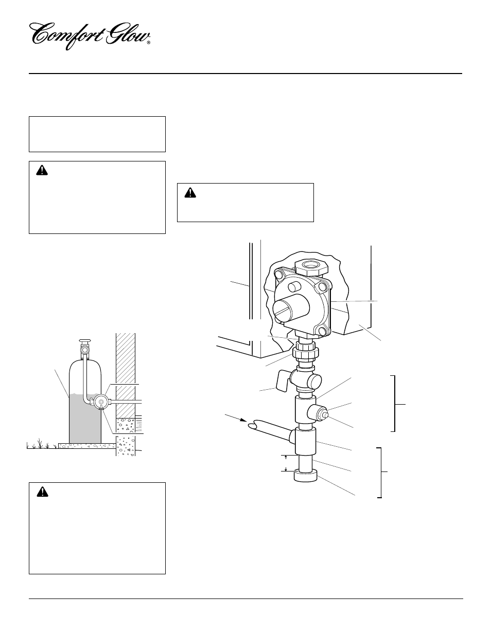 Connecting to gas supply | Desa CGP6L User Manual | Page 8 / 20