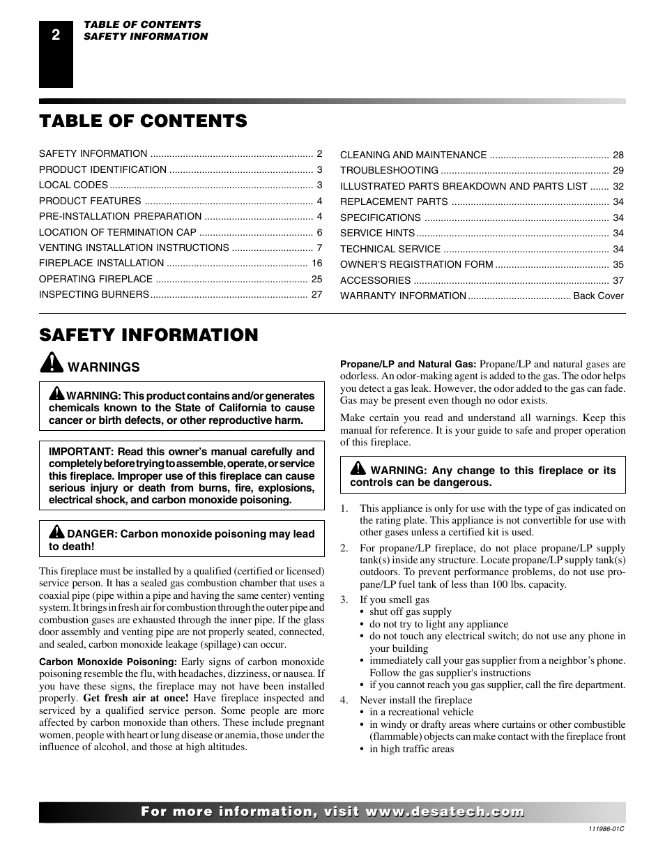 Desa (V)T32N User Manual | Page 2 / 38