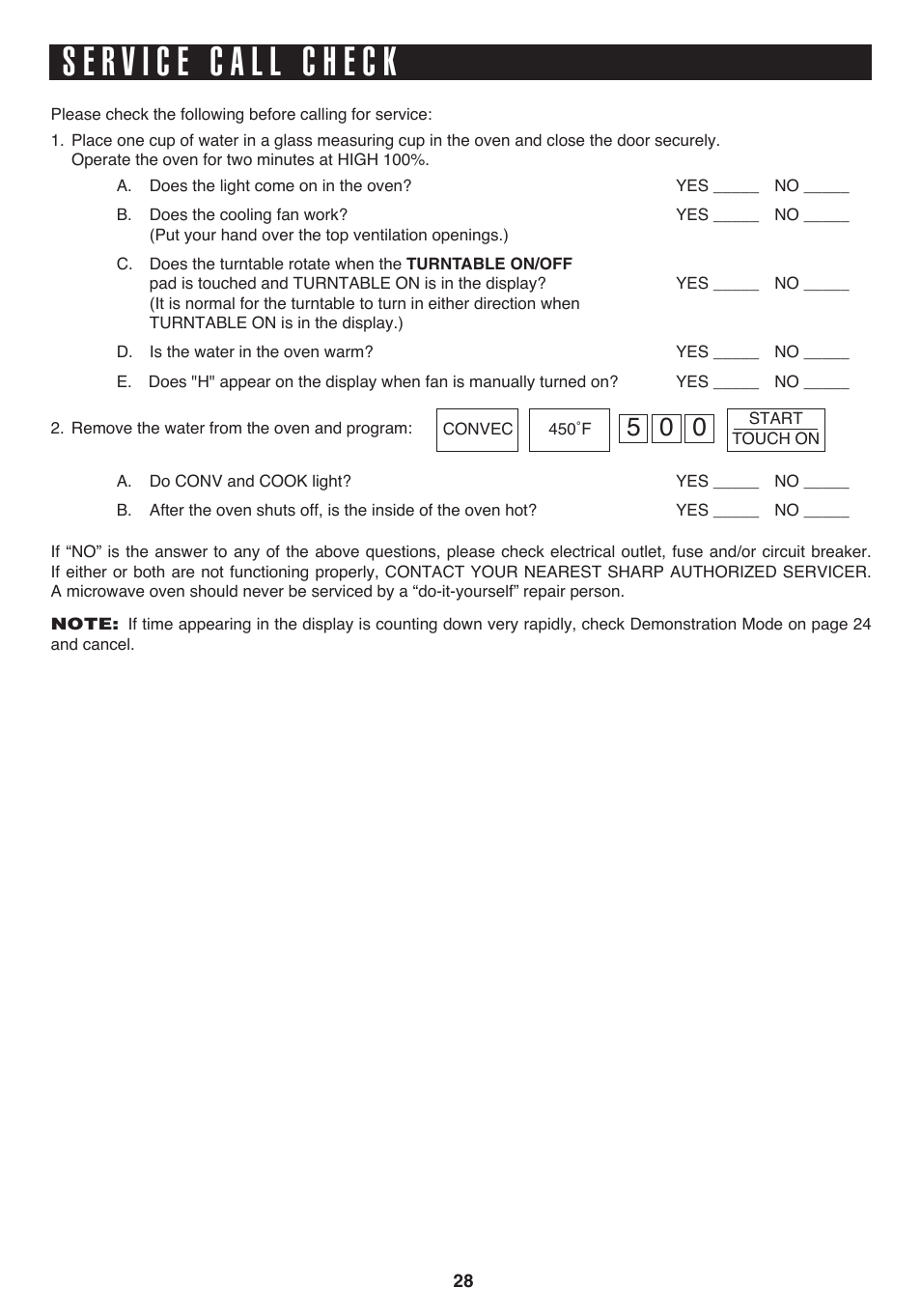 Sharp 1.1 cu. ft. Over-the-Range Convection Microwave Oven Owner's Guide User Manual | Page 31 / 68