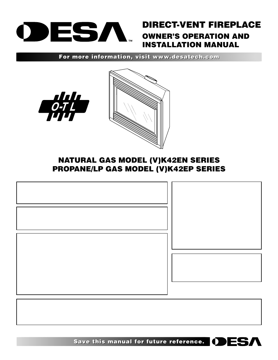 Desa (V)K42EN User Manual | 38 pages