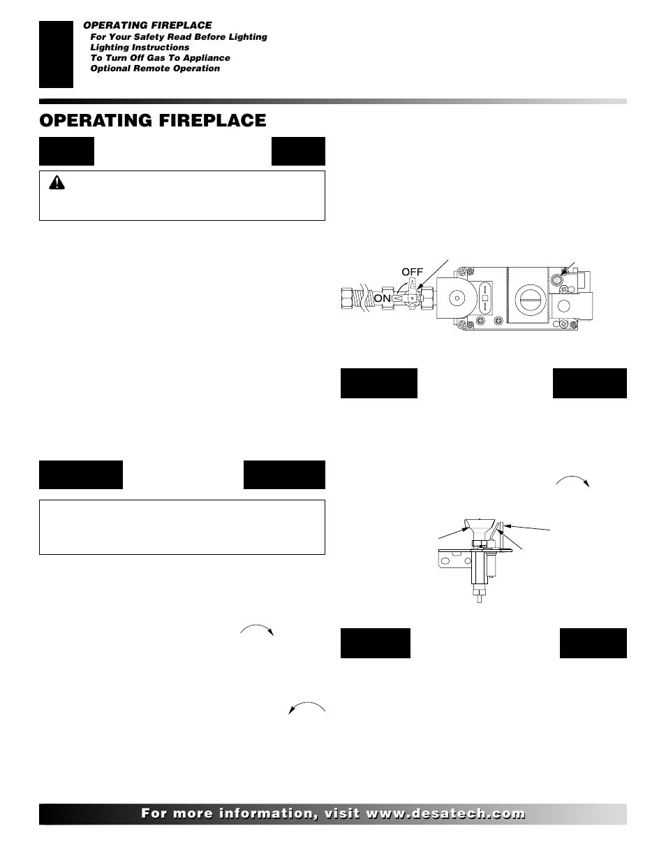 Operating fireplace | Desa (V)K42EN User Manual | Page 24 / 38