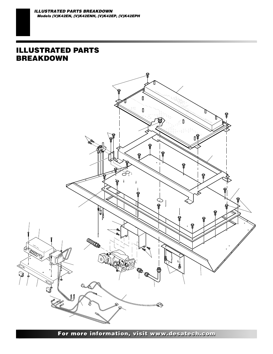 Illustrated parts breakdown | Desa (V)K42EN User Manual | Page 32 / 38