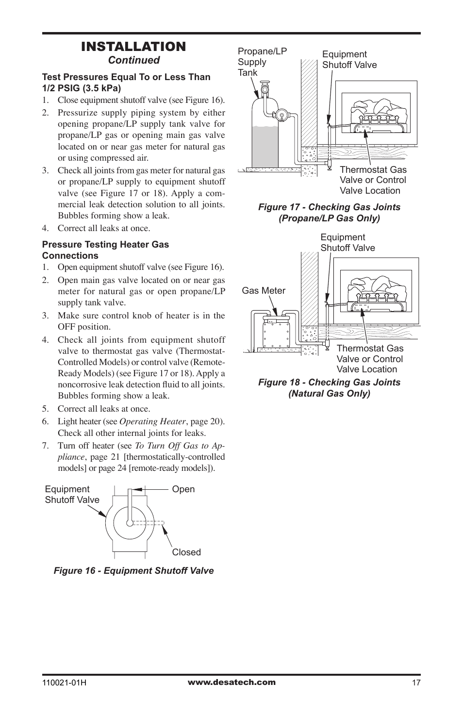 Installation | Desa VRL24NT User Manual | Page 17 / 44