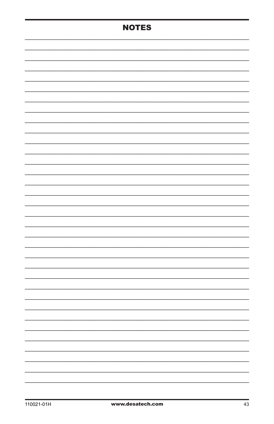 Desa VRL24NT User Manual | Page 43 / 44