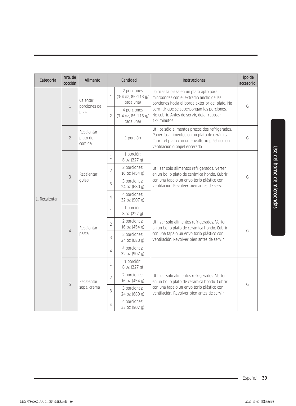 Samsung 30 Inch Over the Range Convection Smart Microwave User Manual User Manual | Page 119 / 160