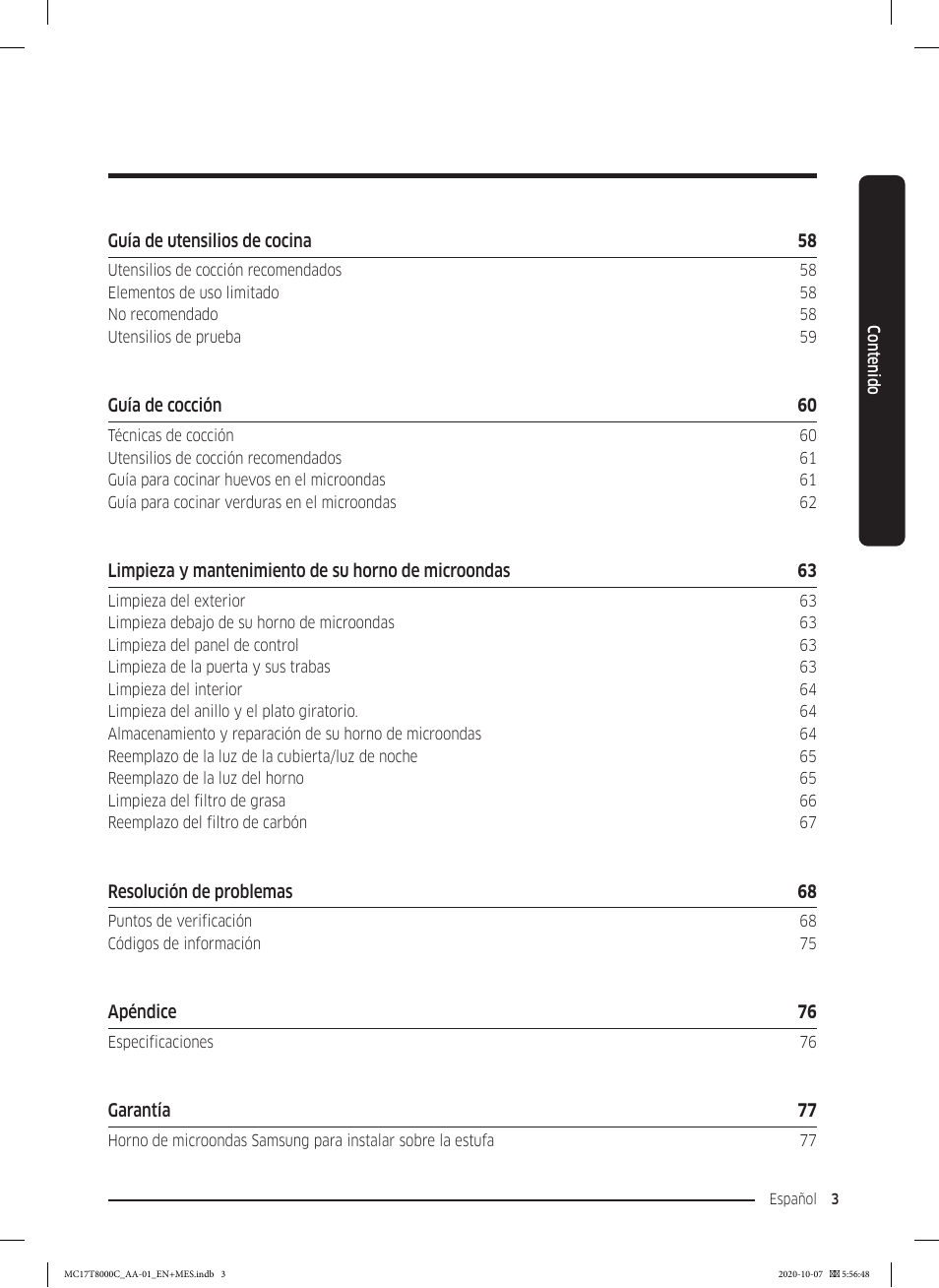 Samsung 30 Inch Over the Range Convection Smart Microwave User Manual User Manual | Page 83 / 160