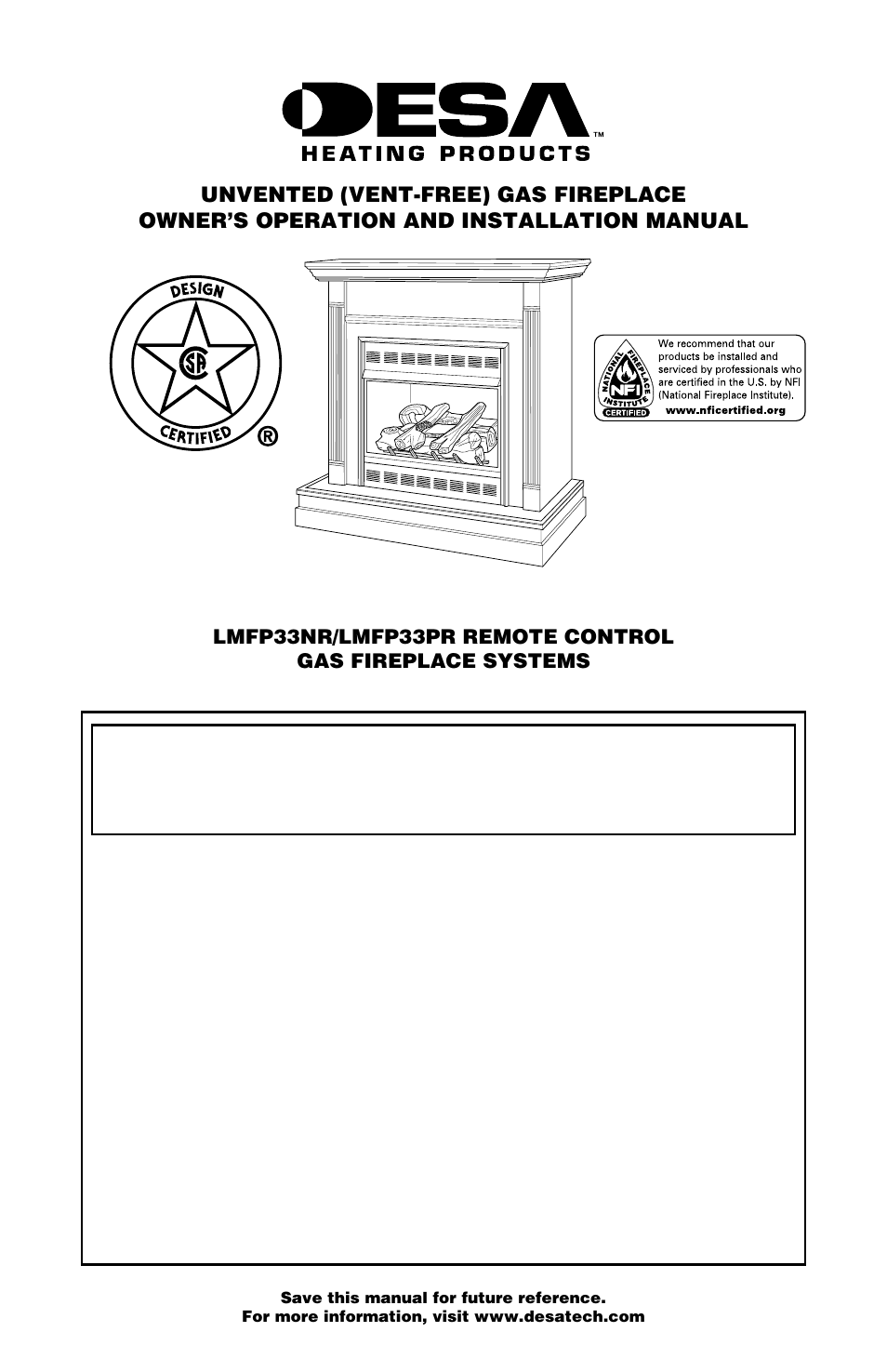 Desa LMFP33PR User Manual | 36 pages