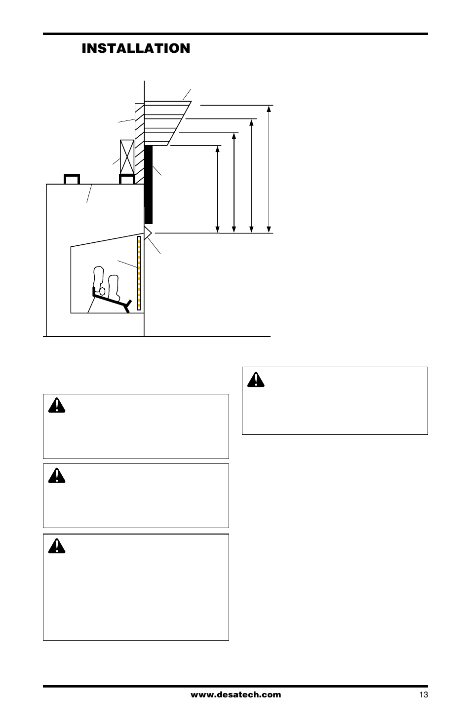Installation, Continued | Desa LMFP33PR User Manual | Page 13 / 36