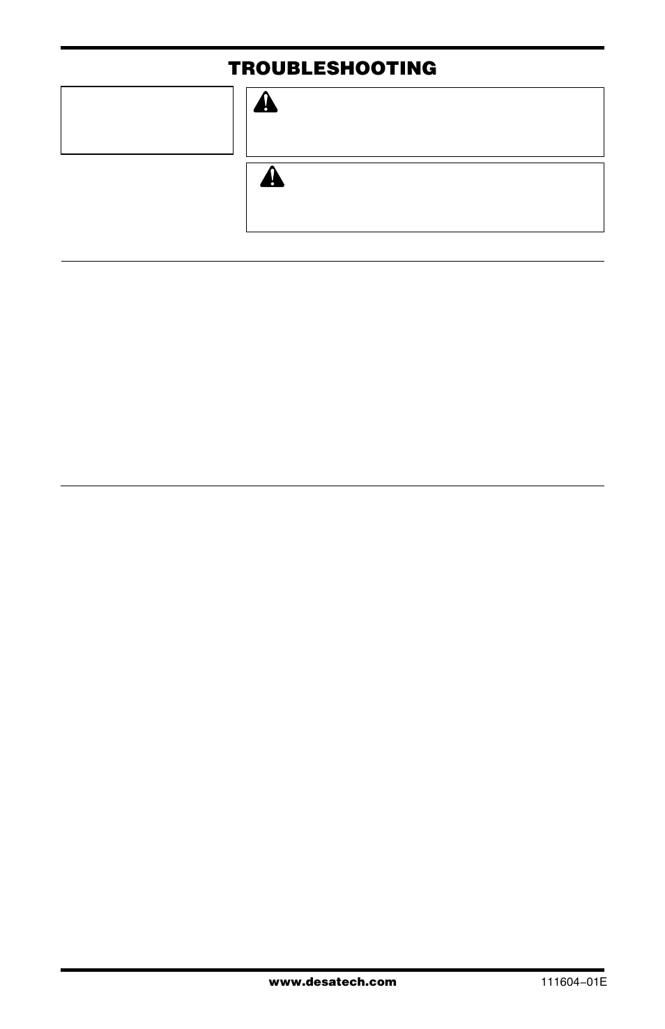 Troubleshooting | Desa LMFP33PR User Manual | Page 24 / 36
