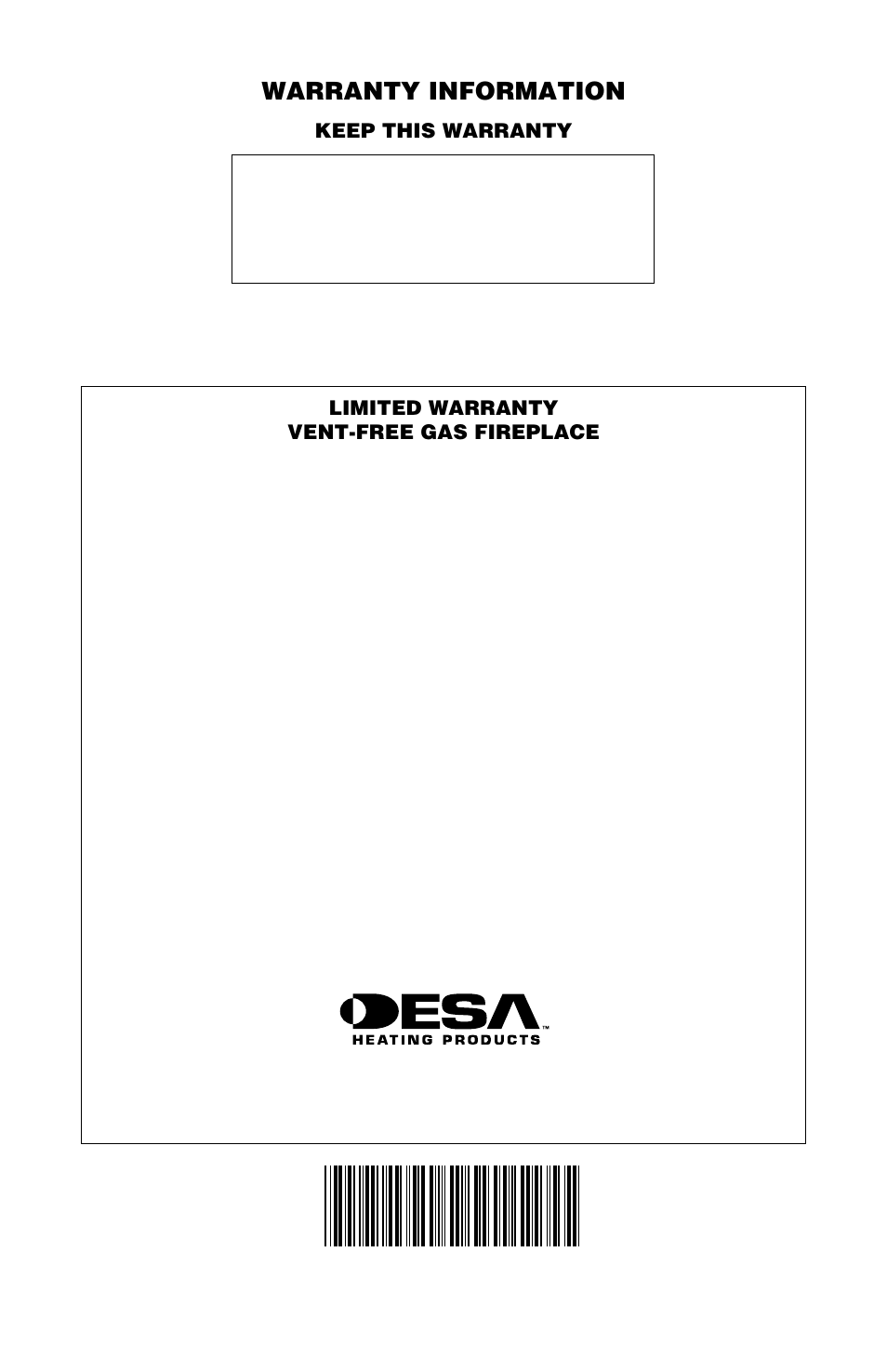 Warranty information | Desa LMFP33PR User Manual | Page 36 / 36