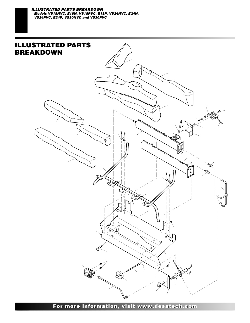 Illustrated parts breakdown | Desa "A" Models User Manual | Page 30 / 40