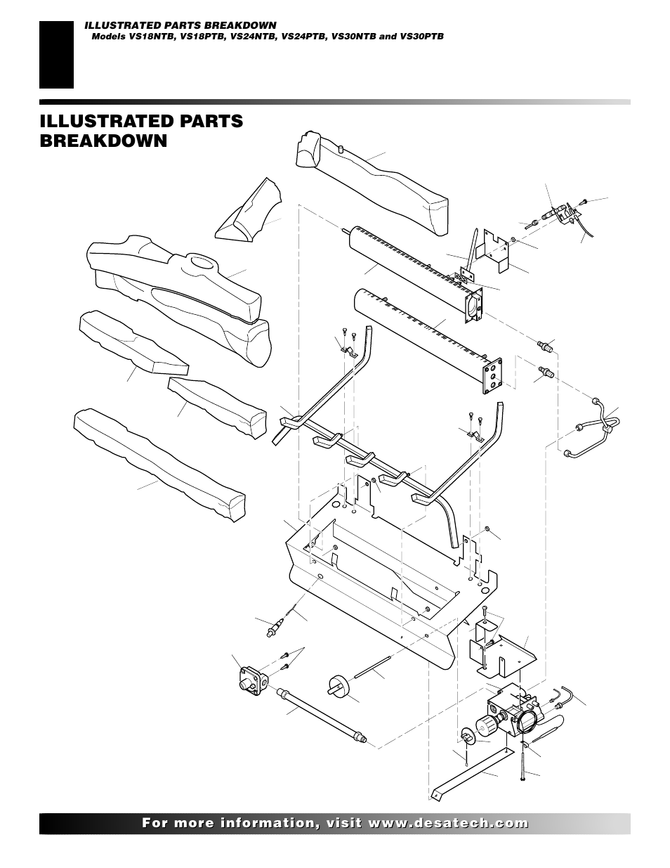 Illustrated parts breakdown | Desa "A" Models User Manual | Page 32 / 40