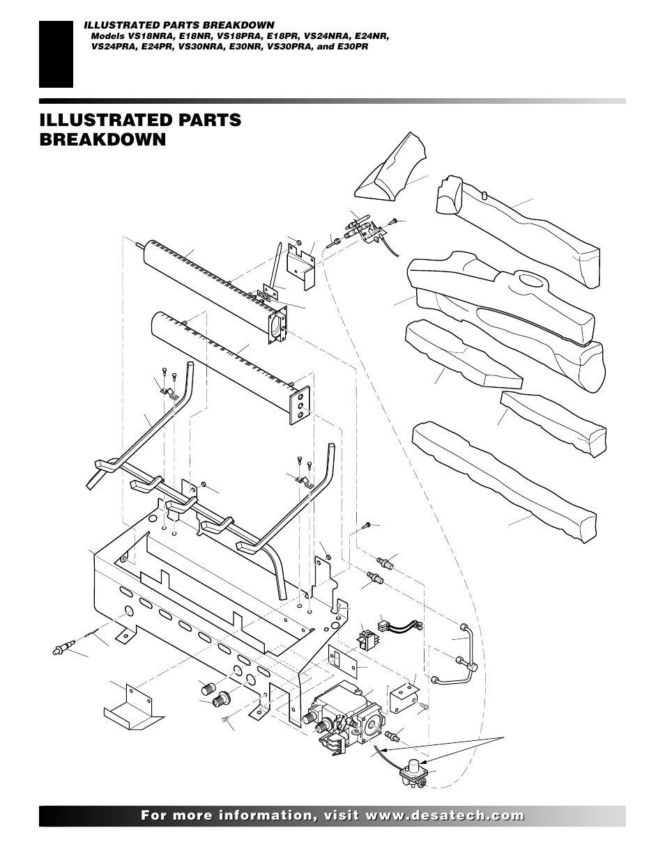 Illustrated parts breakdown | Desa "A" Models User Manual | Page 34 / 40