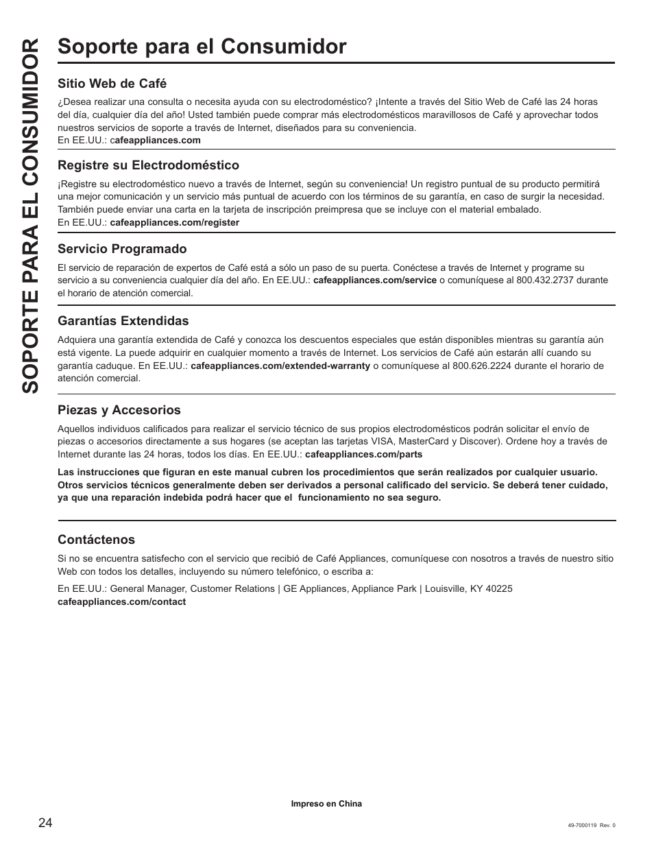 Cafe 30 Inch Over-the-Range Microwave Oven Owner's Manual User Manual | Page 49 / 49