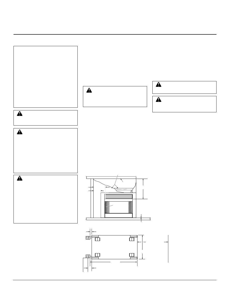 Owner’s manual, Installation, Installation clearances | Desa FBPS User Manual | Page 7 / 18