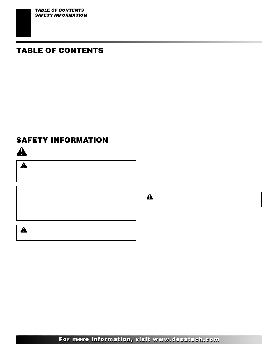 Desa (V)K42N User Manual | Page 2 / 40
