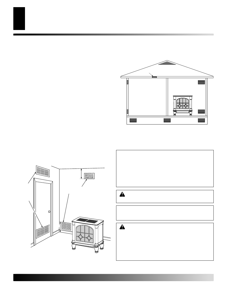 Installation, Air for combustion and ventilation, Continued | Desa SL30NT User Manual | Page 6 / 28