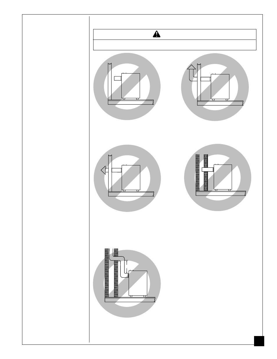 Installing heater, Warning, Continued | Desa CGB50N User Manual | Page 9 / 40